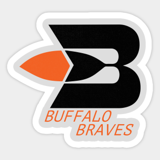 Newyork Sticker - Defunct Buffalo Braves Basketball 1970 by Localzonly